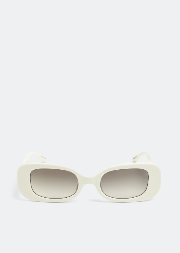 Солнечные очки LINDA FARROW Lola sunglasses, белый солнцезащитные очки linda farrow круглые оправа металл