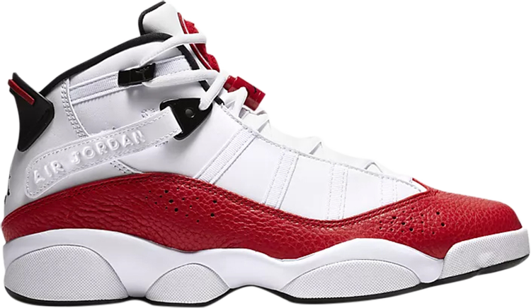 Кроссовки Jordan 6 Rings University Red, белый кроссовки jordan 6 rings white black university red