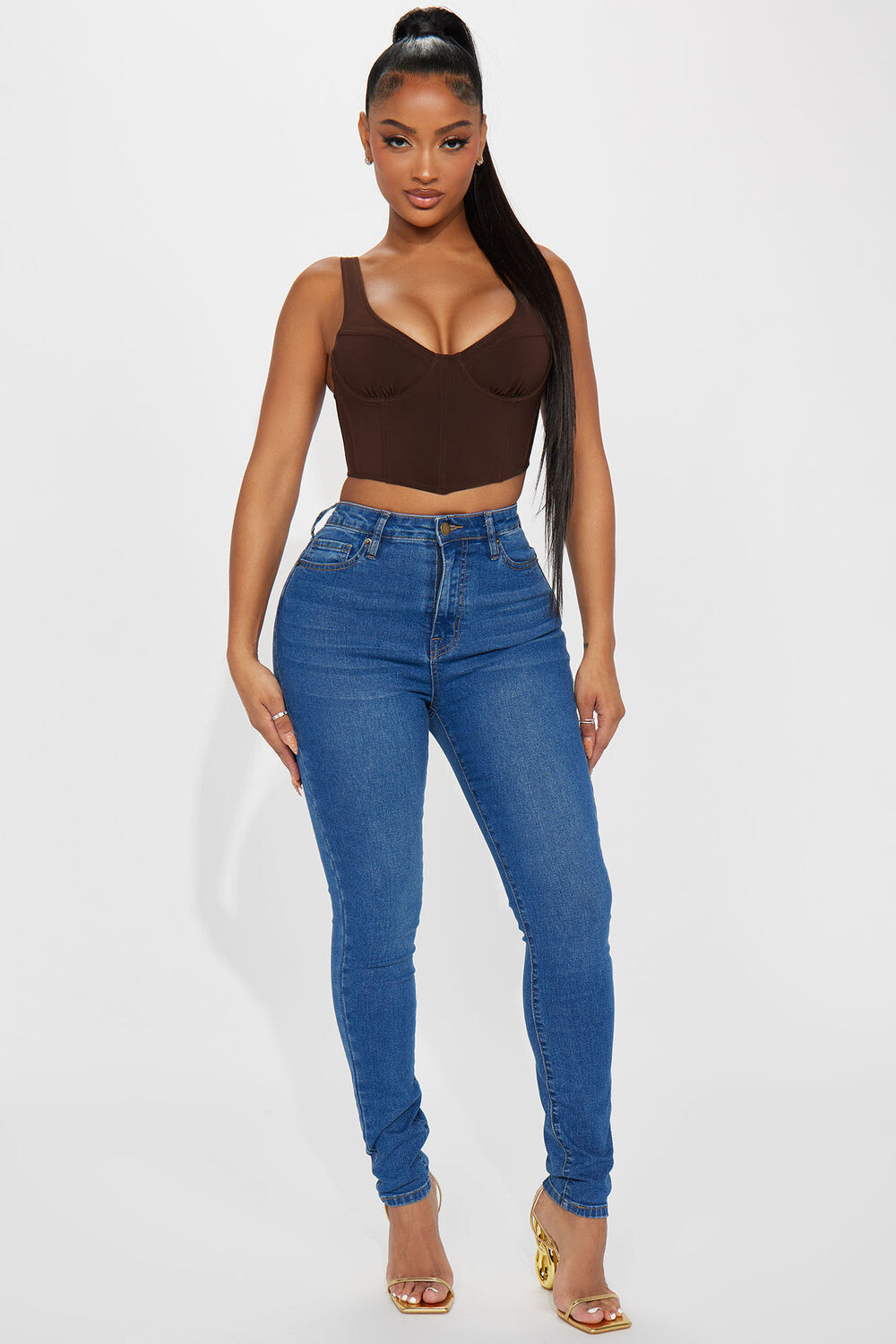 

Джинсы скинни Fashion Nova YJDM15HRSOPTION4, синий