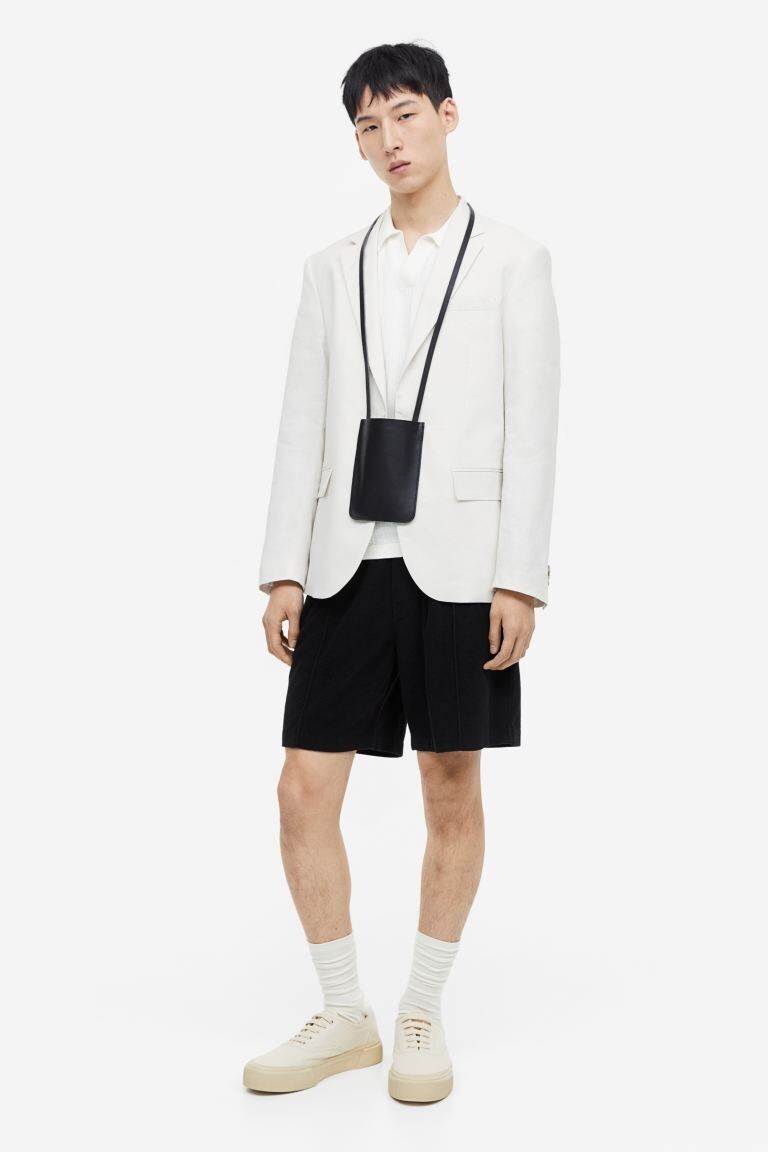 

Махровые шорты классического кроя H&M, черный