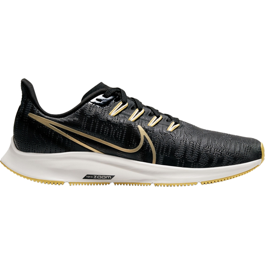 Кроссовки Nike Wmns Air Zoom Pegasus 36 Premium, черный/золотистый/белый кроссовки nike wmns air zoom pegasus 36 premium черный золотистый белый