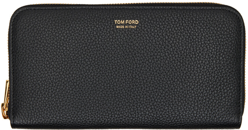 

Черный кошелек Continental на молнии TOM FORD