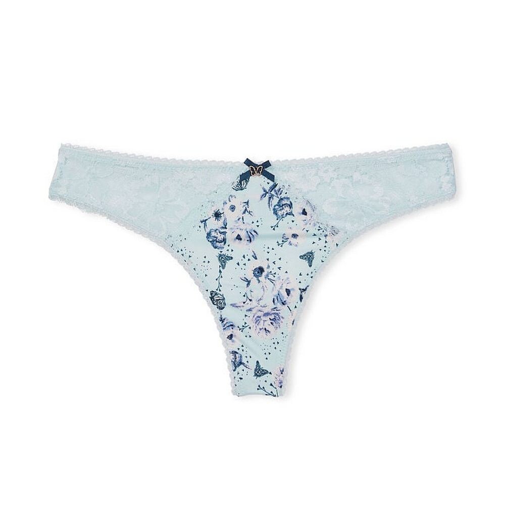 

Стринги Victoria's Secret Body By Victoria Smooth & Lace, светло-голубой