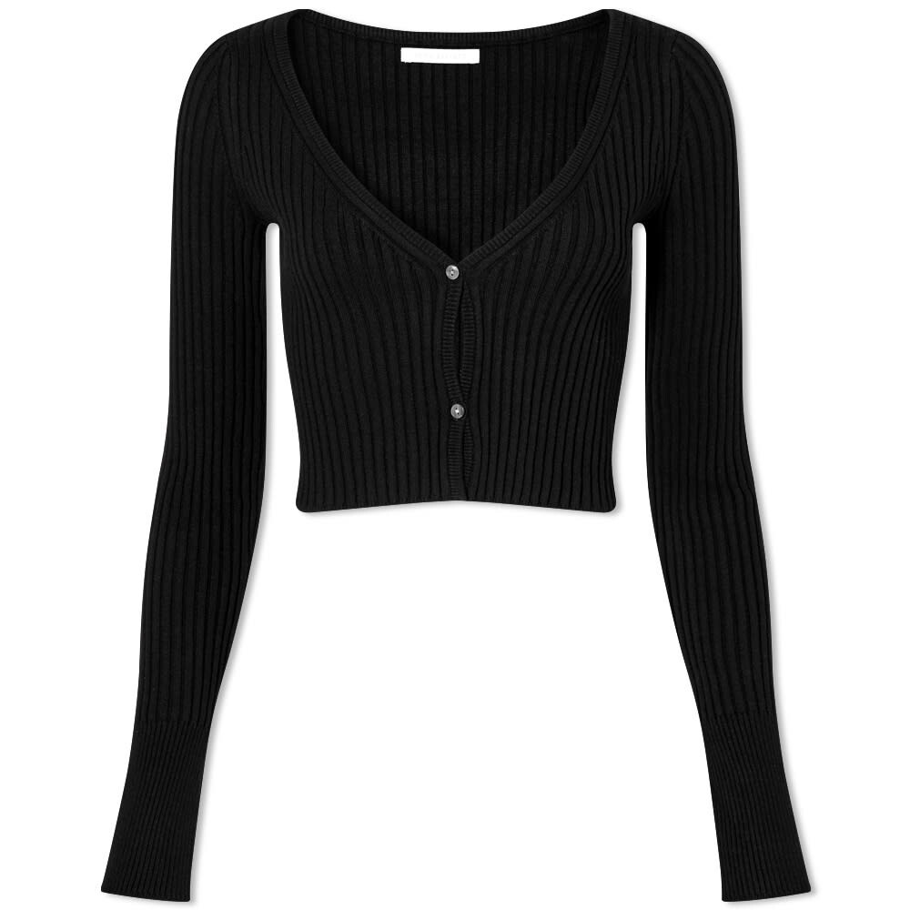 

Джемпер John Elliott Silk Cotton Rib Cardigan, Черный