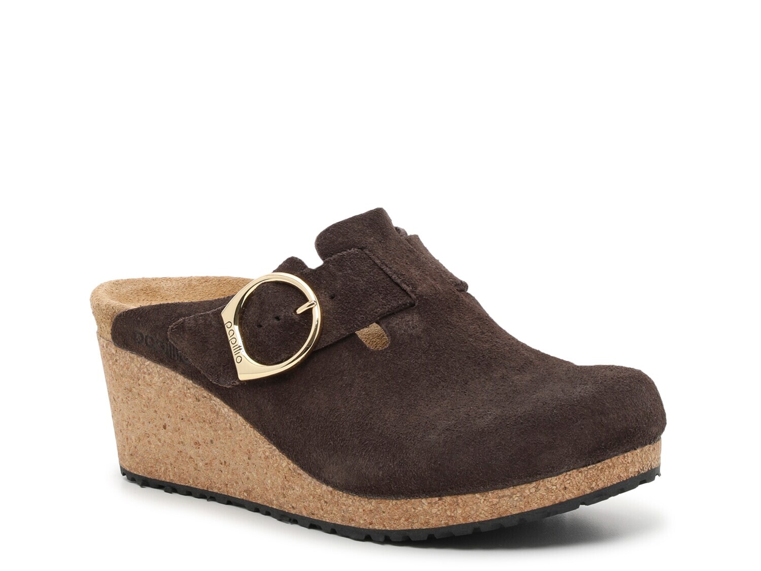 

Тапочки-сабо женские Birkenstock Papillio Fanny на танкетке, темно-коричневый