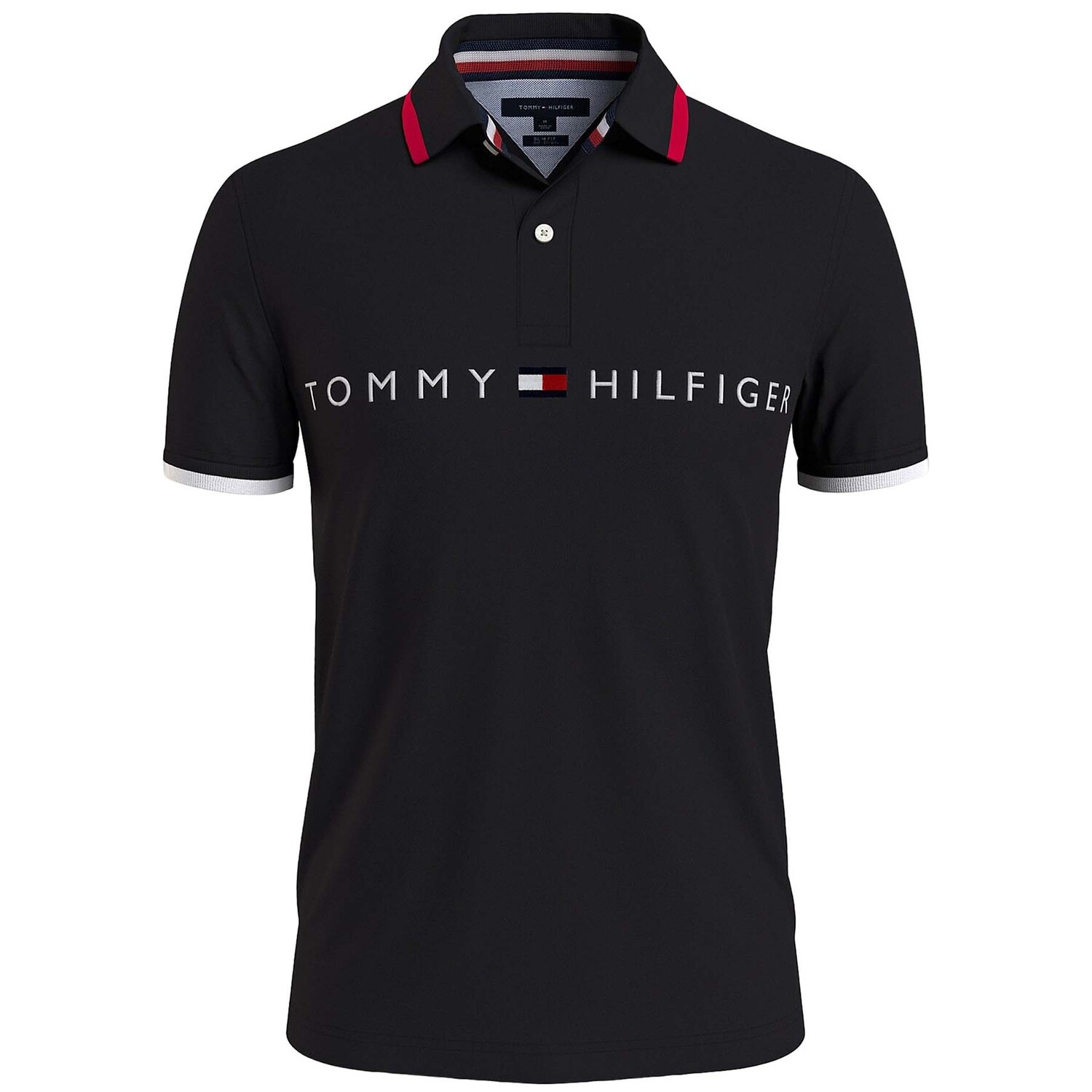 

Поло Tommy Hilfiger Tommy Logo, черный