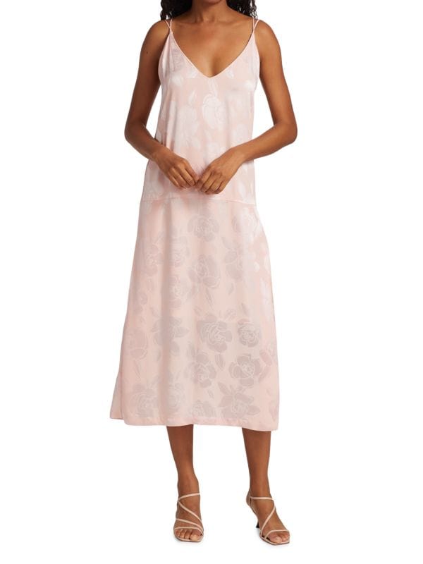 Платье-комбинация halstatt с цветочным принтом Rachel Comey Blush кардиган rachel comey размер xs бежевый