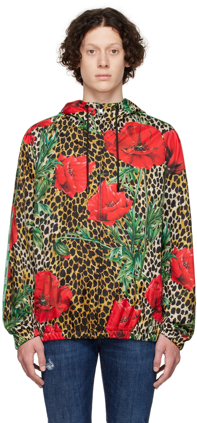 

Многоцветная куртка из полиэстера Dolce & Gabbana, Коричневый