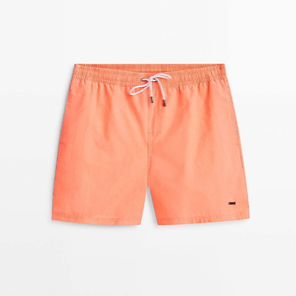 

Шорты купальные Massimo Dutti Plain Pigment, оранжевый