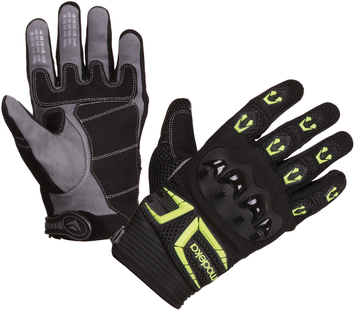 Перчатки Modeka MX Top, черный/зеленый перчатки зеленый