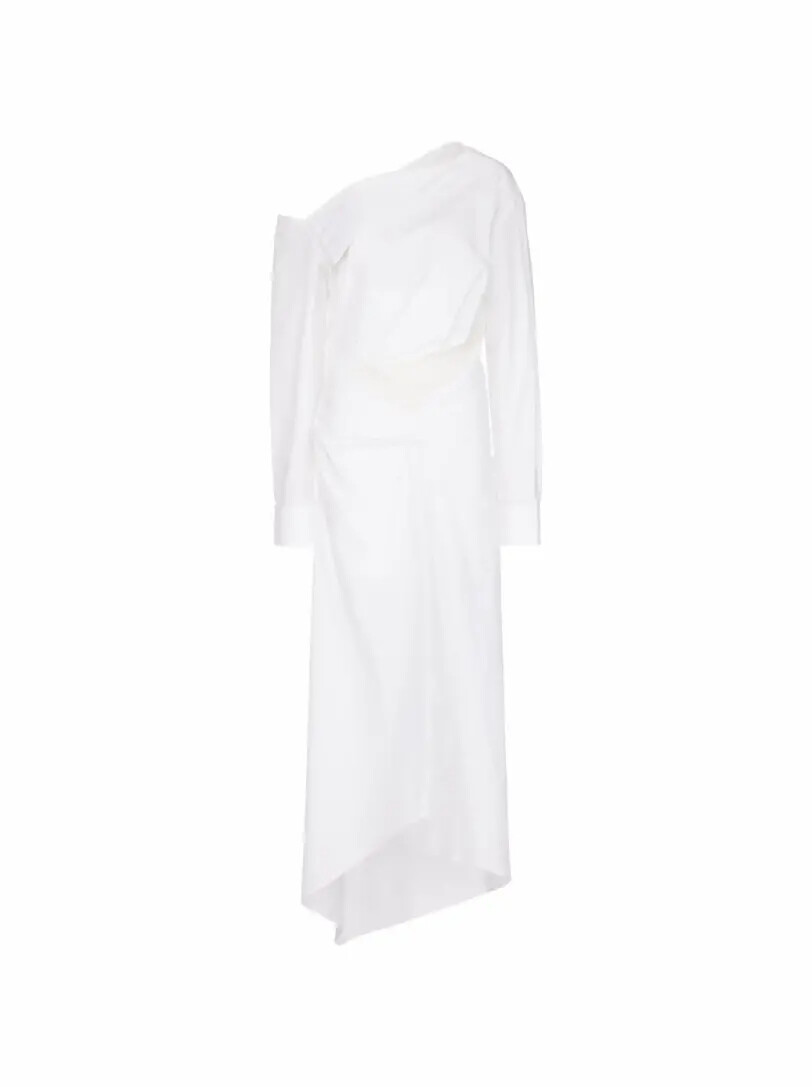 

Платье макси из поплина Off-White