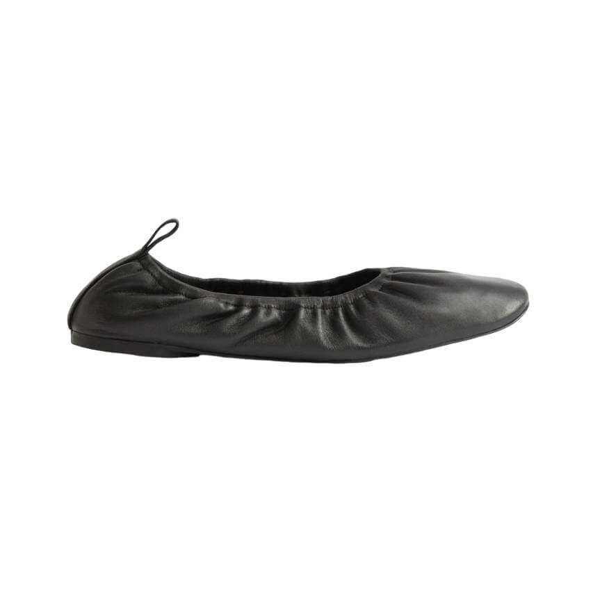 

Балетки H&M & Other Stories Leather With Ruffles, черный