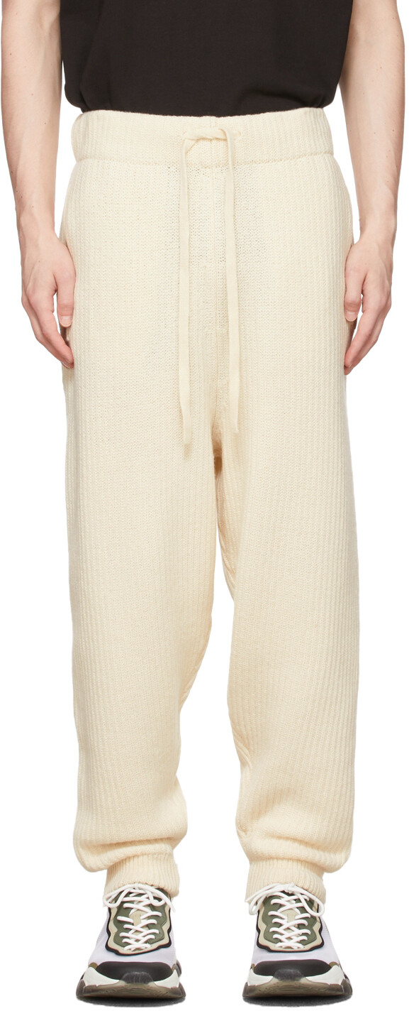 

2 Брюки для отдыха из кашемира и шерсти Moncler 1952 Off-White Moncler Genius, Серый