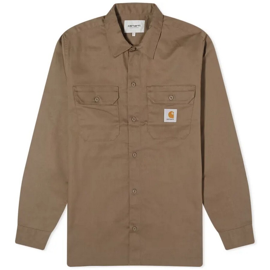

Рубашка Carhartt WIP Master, бежево-коричневый