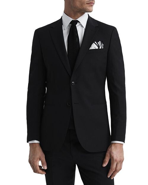 

Дорожный блейзер с лацканами Hope Notch REISS, цвет Black