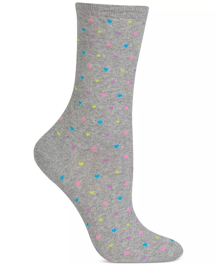 

Женские модные носки с крошечными сердечками Hot Sox, серый