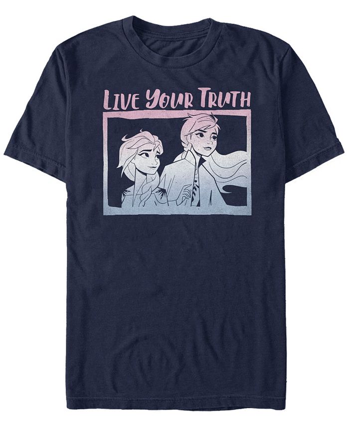 Мужская футболка с короткими рукавами и круглым вырезом Live Your Truth Fifth Sun, синий набор бумажных тарелок frozen 2 эльза и анна 3 180 мм 6 шт