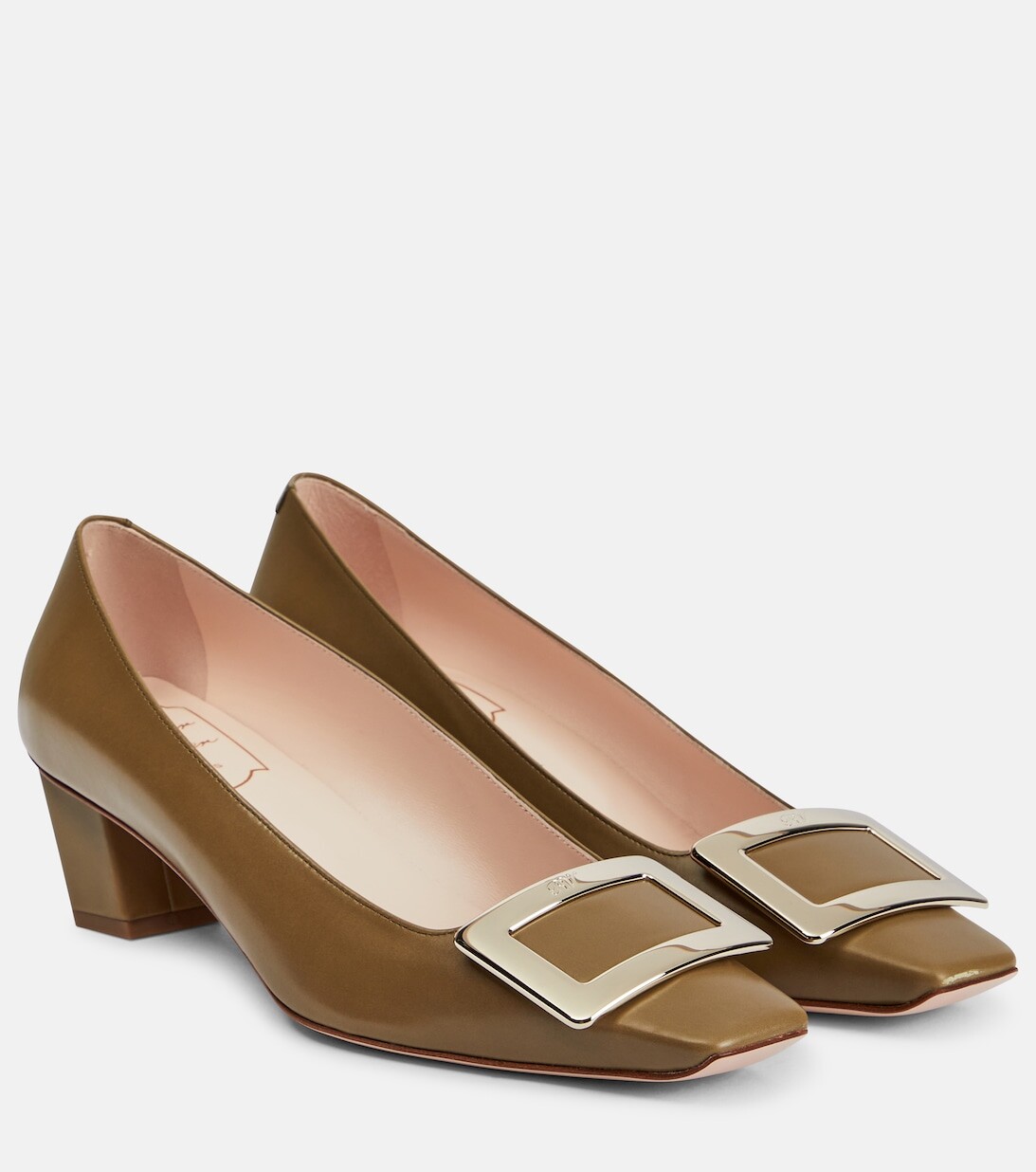 

Кожаные туфли Belle Vivier 45 Roger Vivier, зеленый