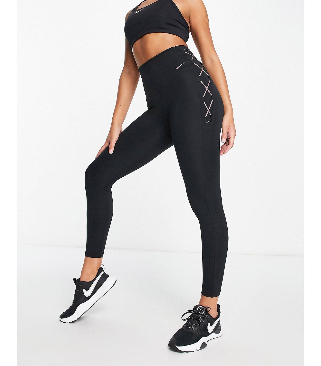 

Черные леггинсы с высокой посадкой 7/8 Nike One Training Nike Training, Черный
