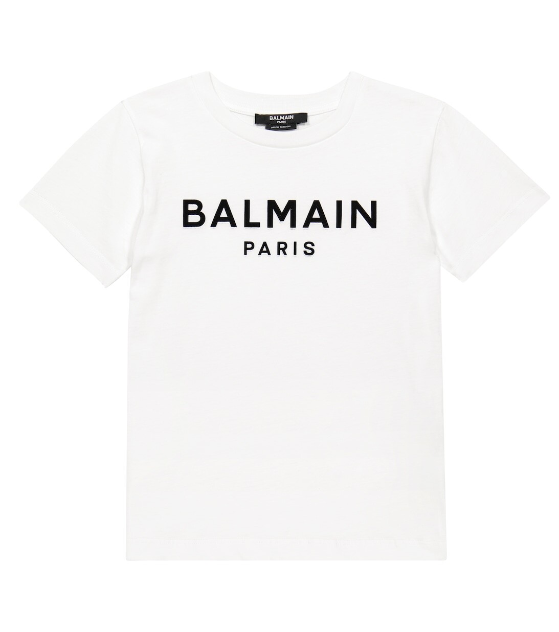 

Футболка из хлопкового джерси с логотипом Balmain, белый