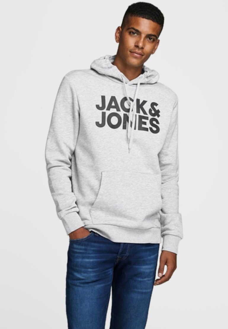 

Толстовка ECORP LOGO NOOS Jack & Jones, светло-серый