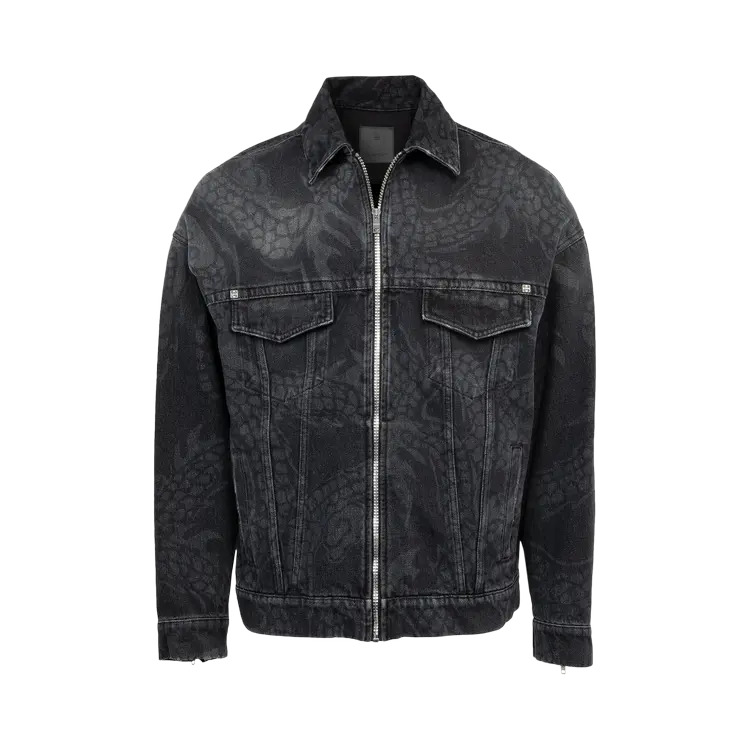 

Куртка Givenchy Oversized V Pocket 4G Rivet Zip 'Black', черный