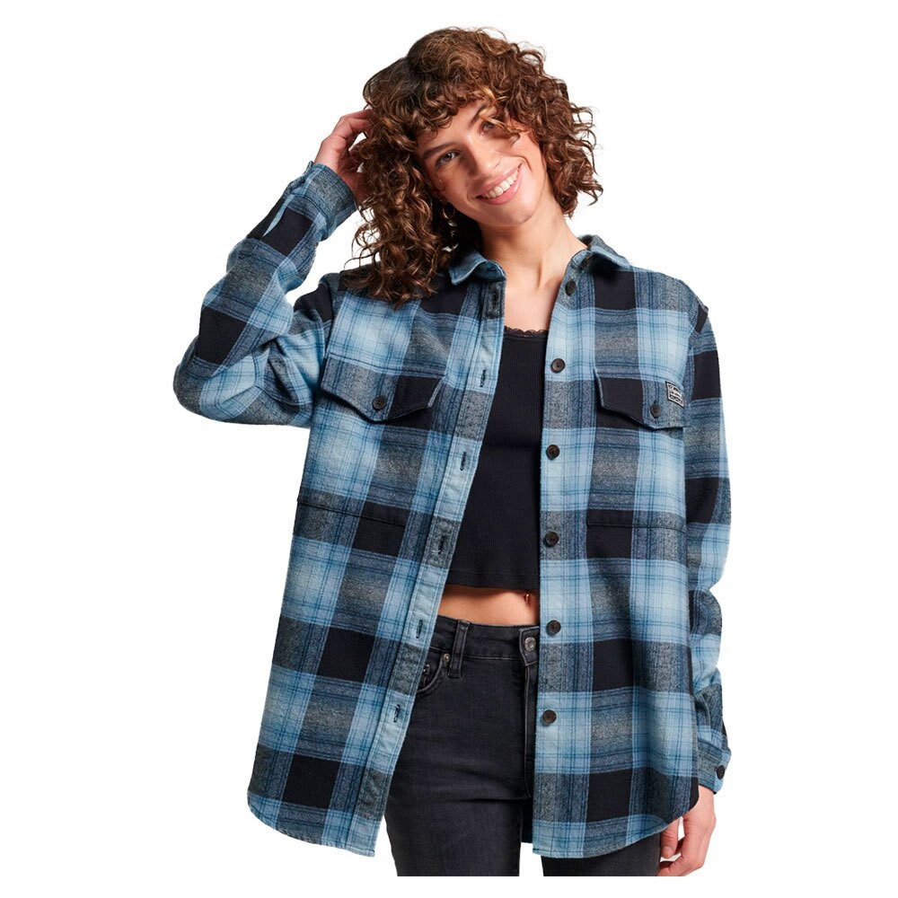 

Рубашка Superdry Vintage Check, синий