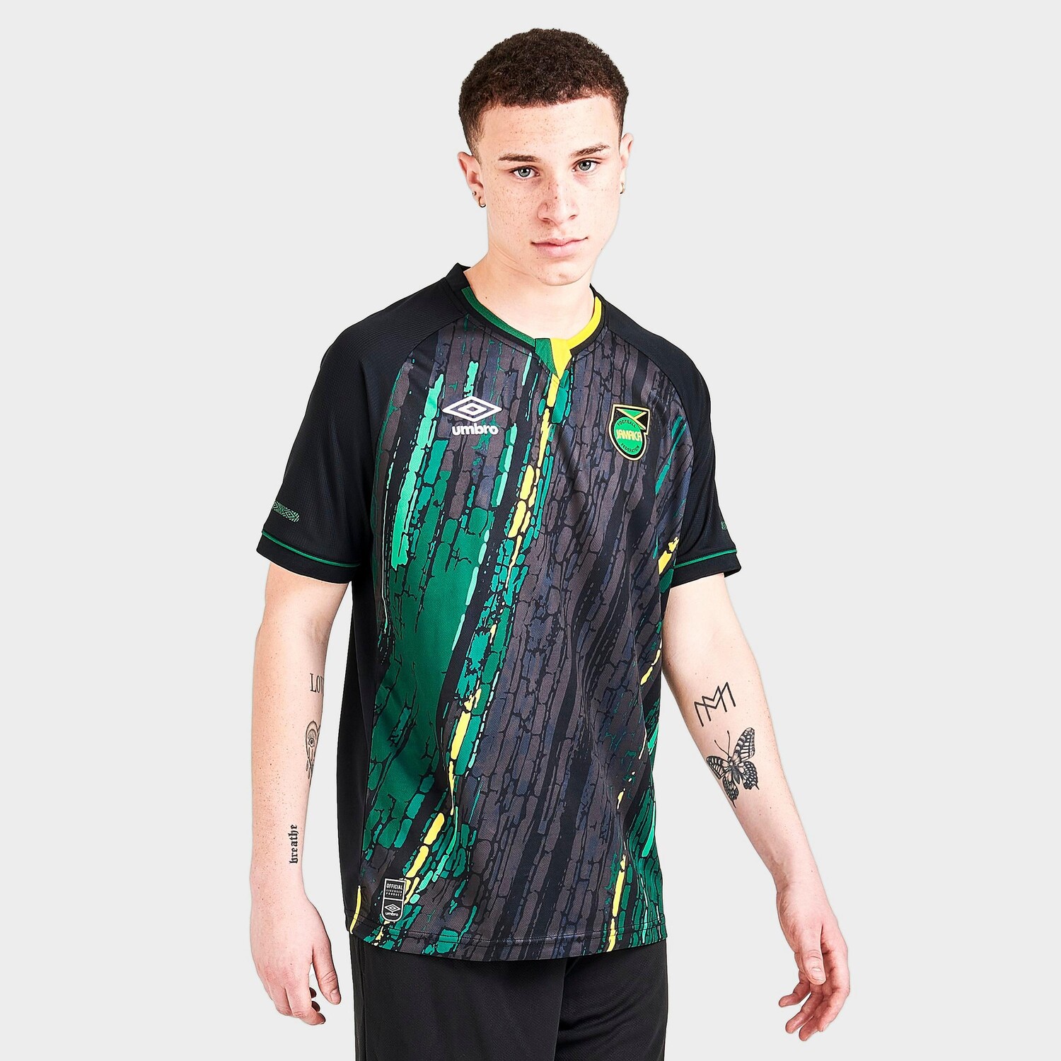 

Мужская футбольная майка Umbro Jamaica Away 2021-22 Replica Nike, черный