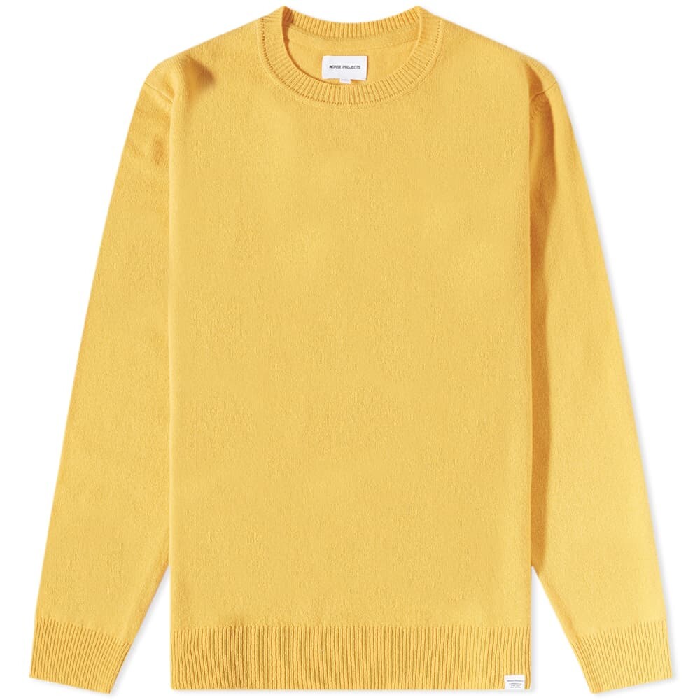 

Джемпер Norse Projects Sigfred Lambswool Crew Knit, Желтый