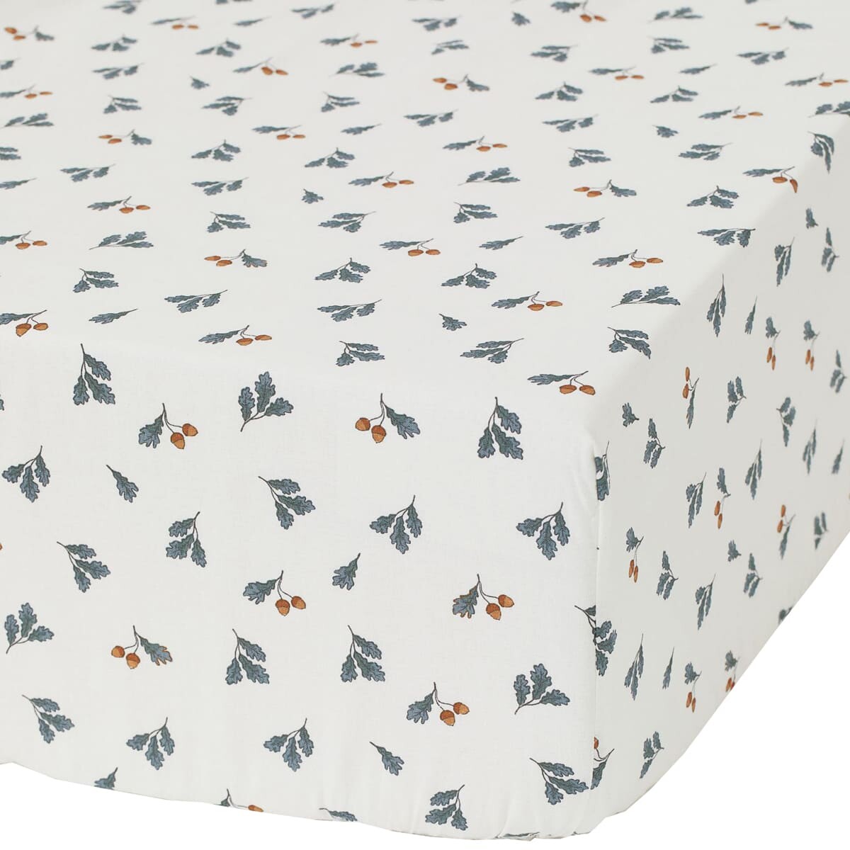 

Простыня на резинке H&M Home Fitted Crib Acorns 60х120, белый