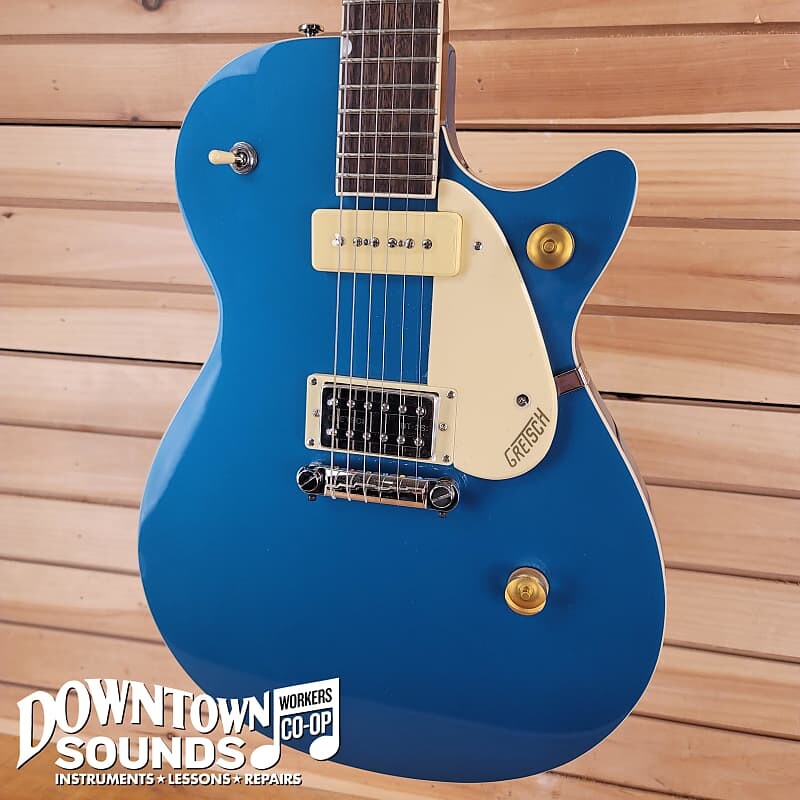 

Gretsch G2215-P90 Streamliner Junior Jet Club — бирюзовый океан G2215-P90 STREAMLINER JR JET CLUB - OCEAN TURQUOIS