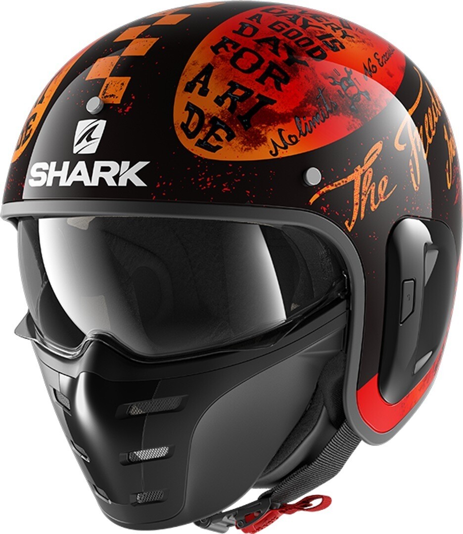 

Шлем Shark S-Drak 2 Tripp In с логотипом, черный/красный