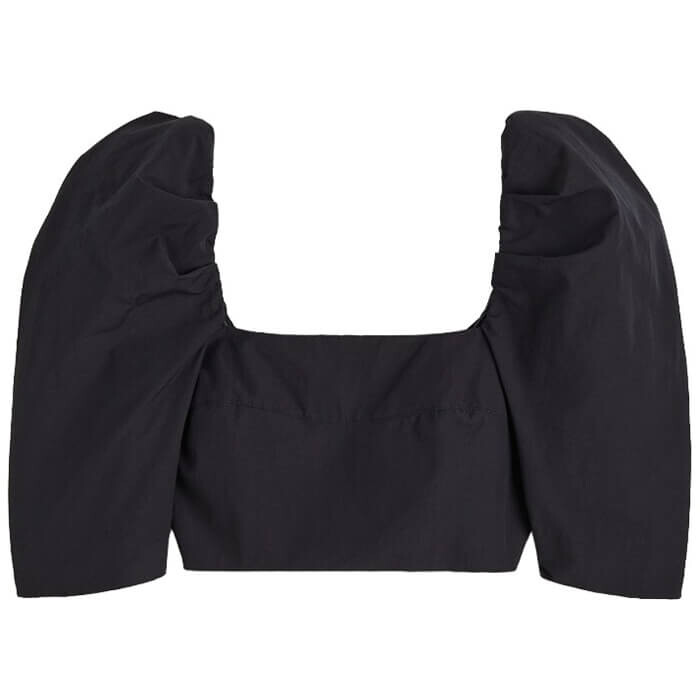 

Топ H&M с пышными рукавами, черный