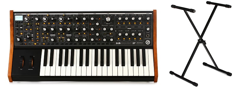 

Аналоговый синтезатор Moog Subsequent 37 в комплекте с Gator Frameworks GFW-KEY-1000X Standard X-Style Keyboard Stand Moog + Gator Frameworks LPS-SUB-006-01=1 GFW-KEY-1000X=1