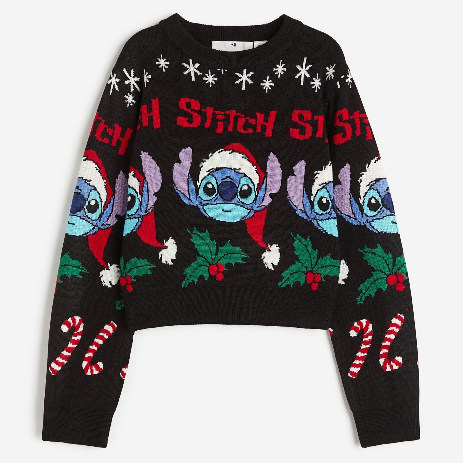 

Джемпер H&M Disney Lilo & Stitch Jacquard-knit, черный