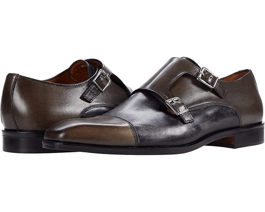 

Оксфорды Two-Tone Double Monk Massimo Matteo, серый