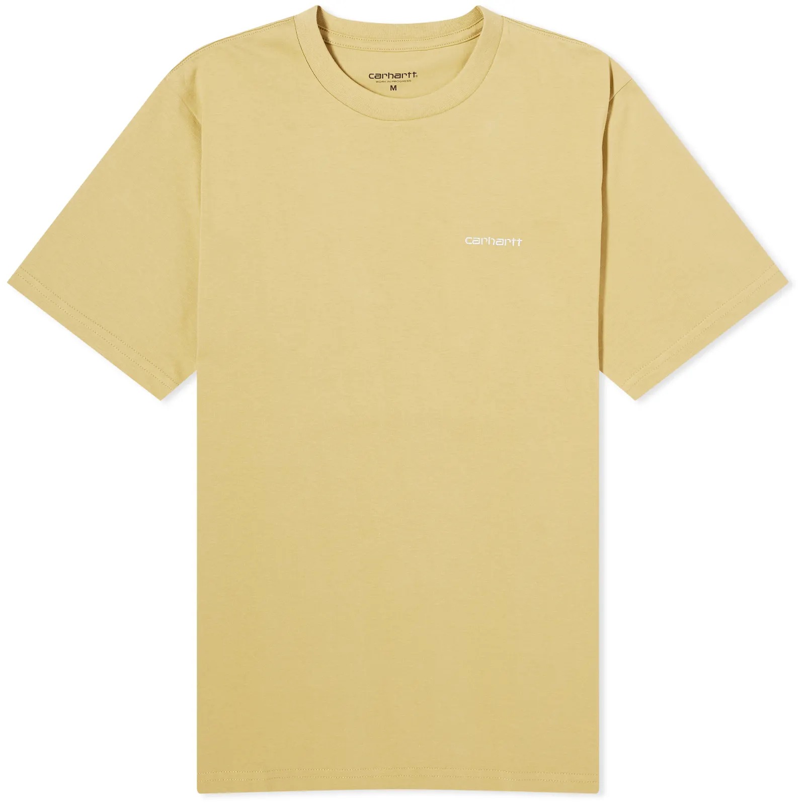 Футболка Carhartt Wip Script Embroidery, светло-желтый футболка carhartt wip script светло коричневый
