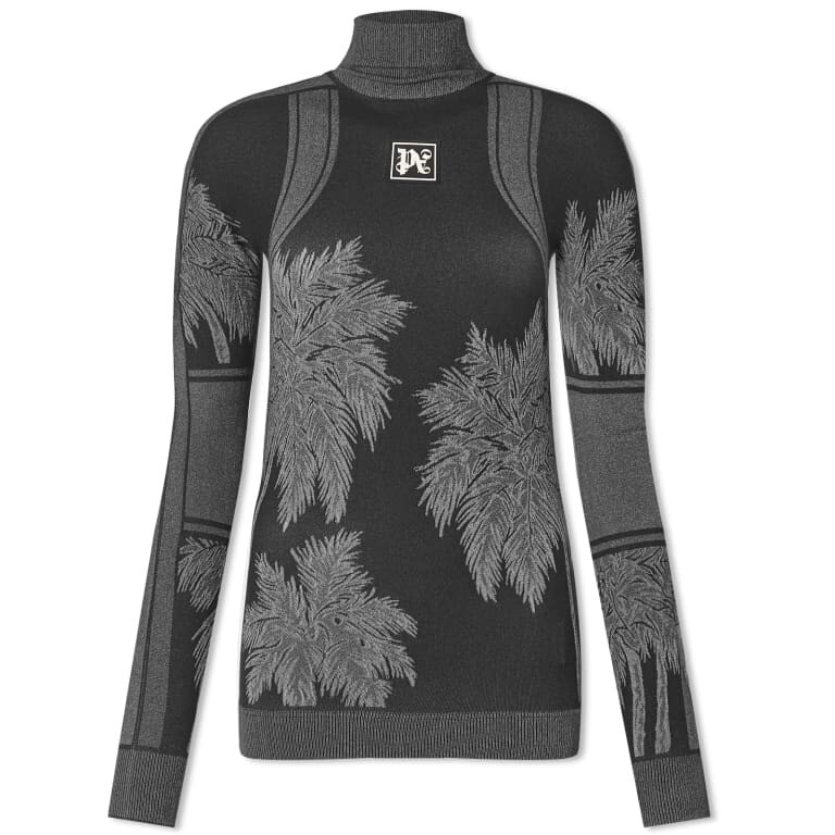 

Водолазка Palm Angels Palm Base Layer Ski, темно-серый/черный