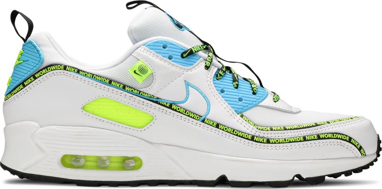 Nike Air Max 90 SE Worldwide Pack Blue Fury Volt CDEK.Shopping