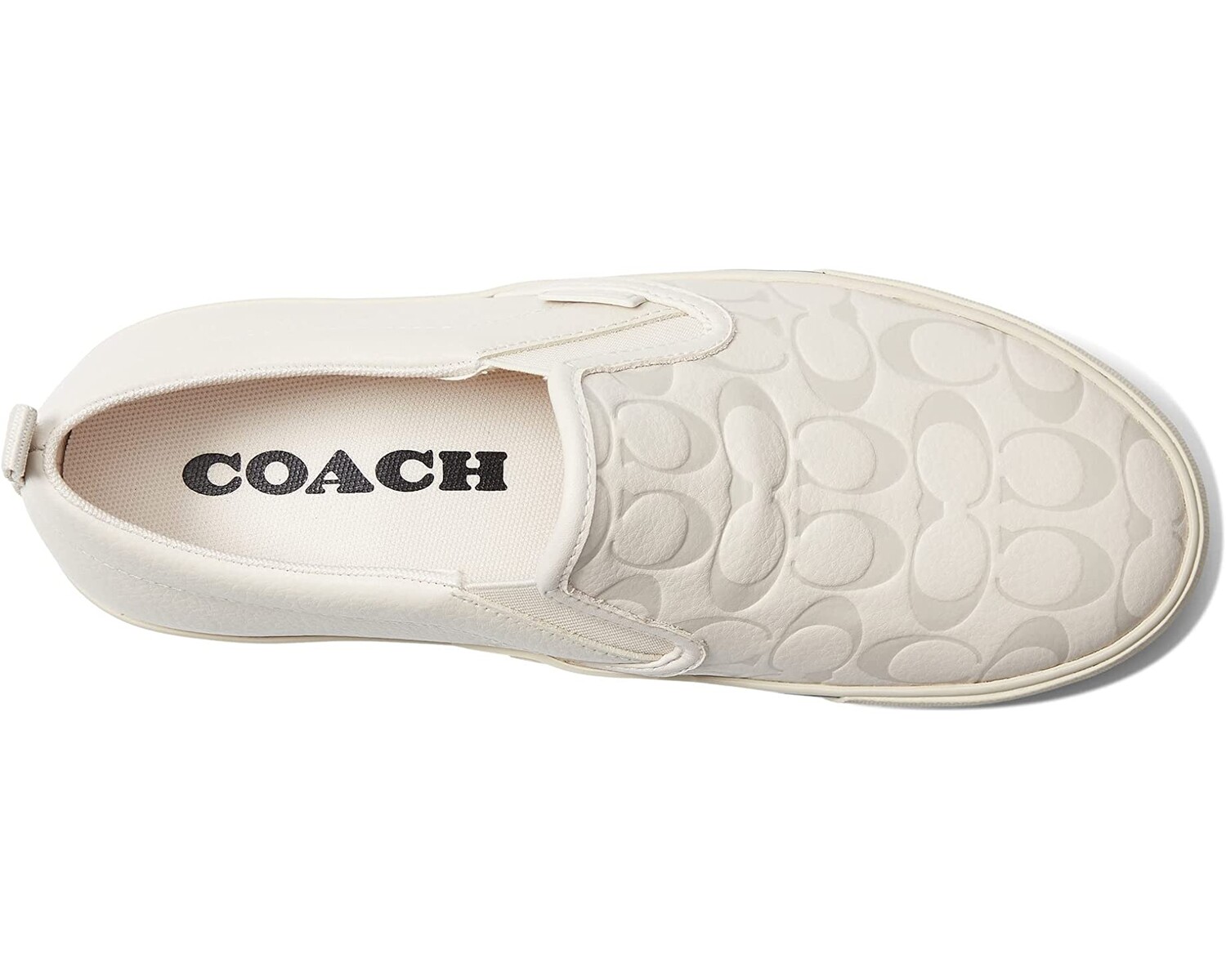 

Кроссовки Printed Pebble Slip-On Skate COACH, мел