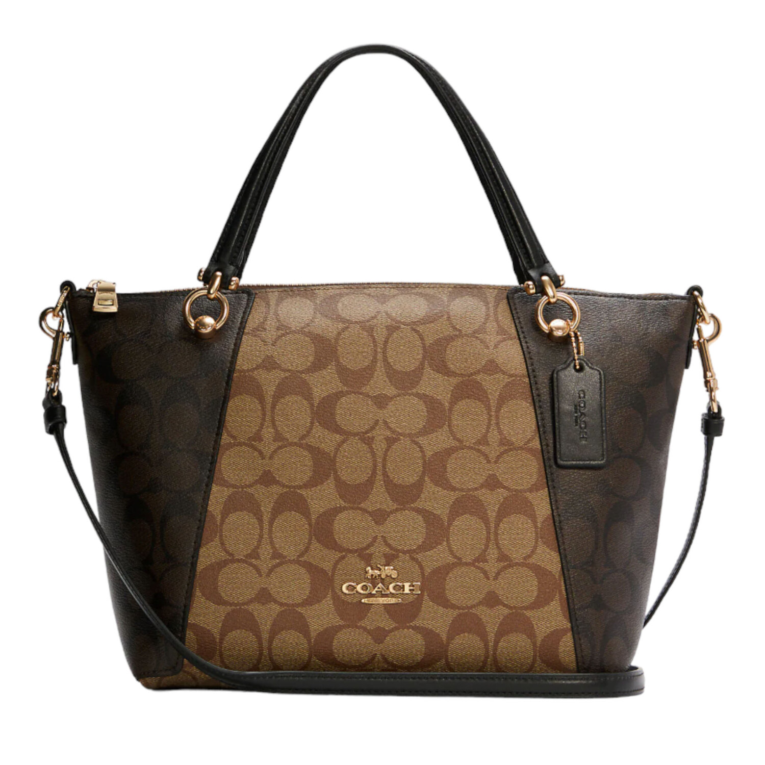 

Сумка Coach Kacey In Blocked Signature Canvas, коричневый