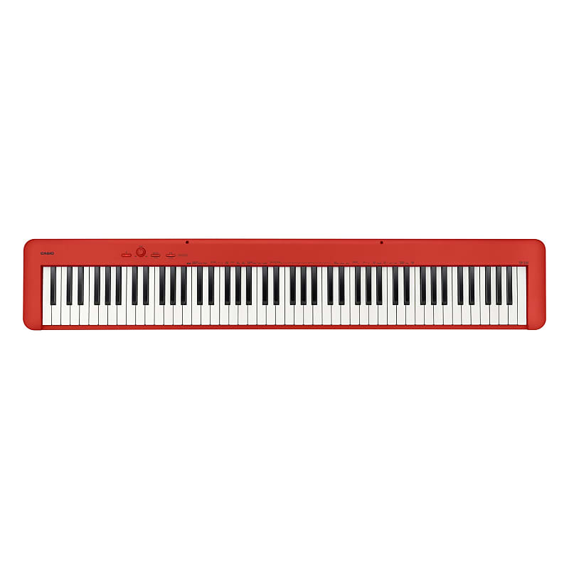 Casio CDP-S160 88-клавишное цифровое пианино - красное с подставкой CS46 Cdp-s160rd