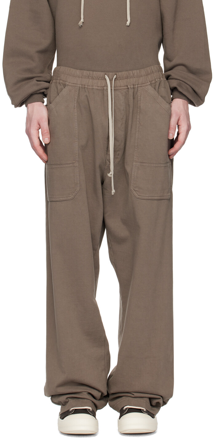 

Серые брюки для отдыха с кулиской Rick Owens Drkshdw, Серый