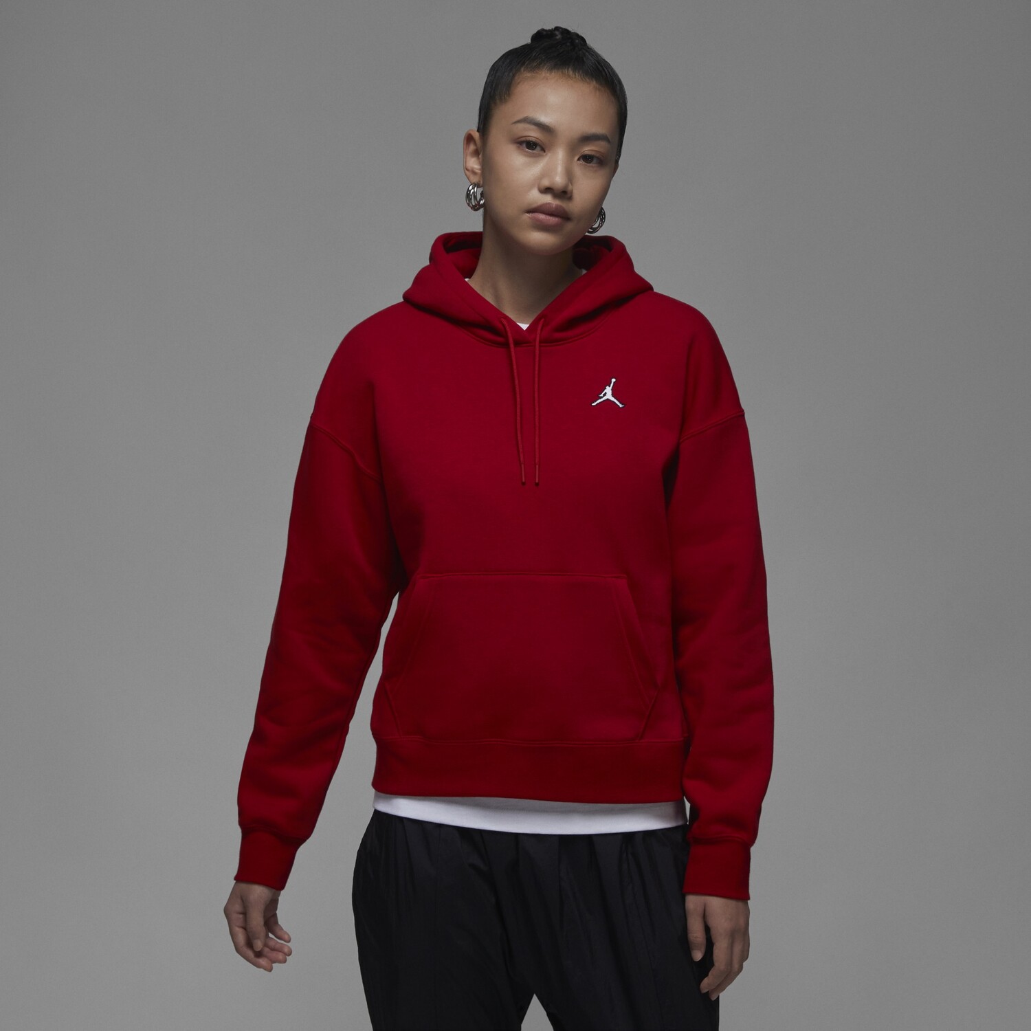 

Худи Nike Jordan Brooklyn Women's Fleece, красный/белый
