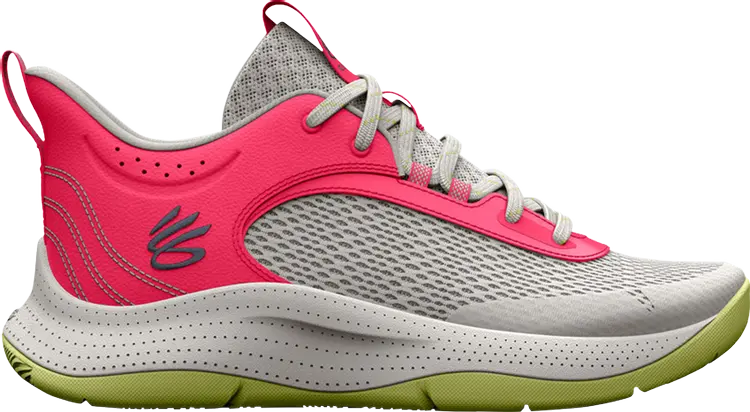 

Кроссовки Under Armour Curry 3Z6 GS Grey Mist Pink Shock, серый