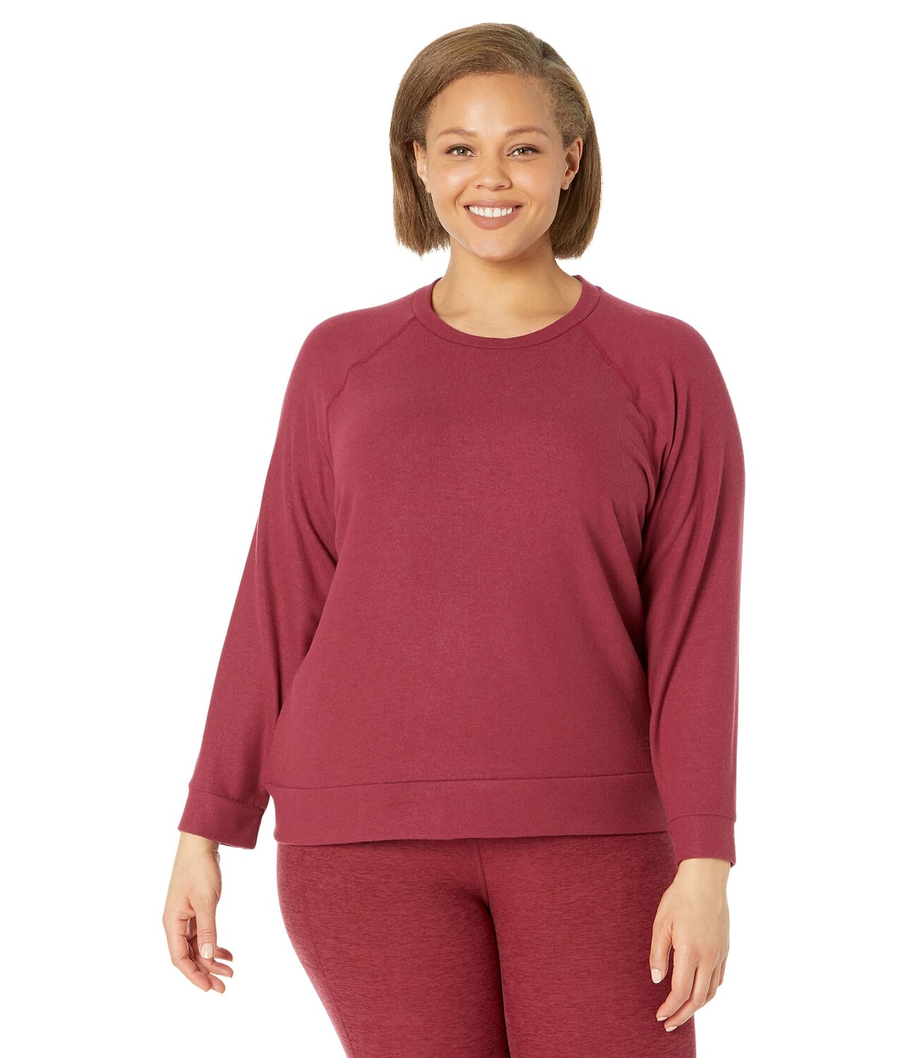 

Пуловер Beyond Yoga, Plus Size Favorite Raglan Crew Pullover, Коричневый