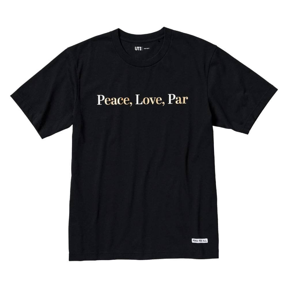 Футболка Uniqlo UT Peace For All (Adam Scott), черный - фото