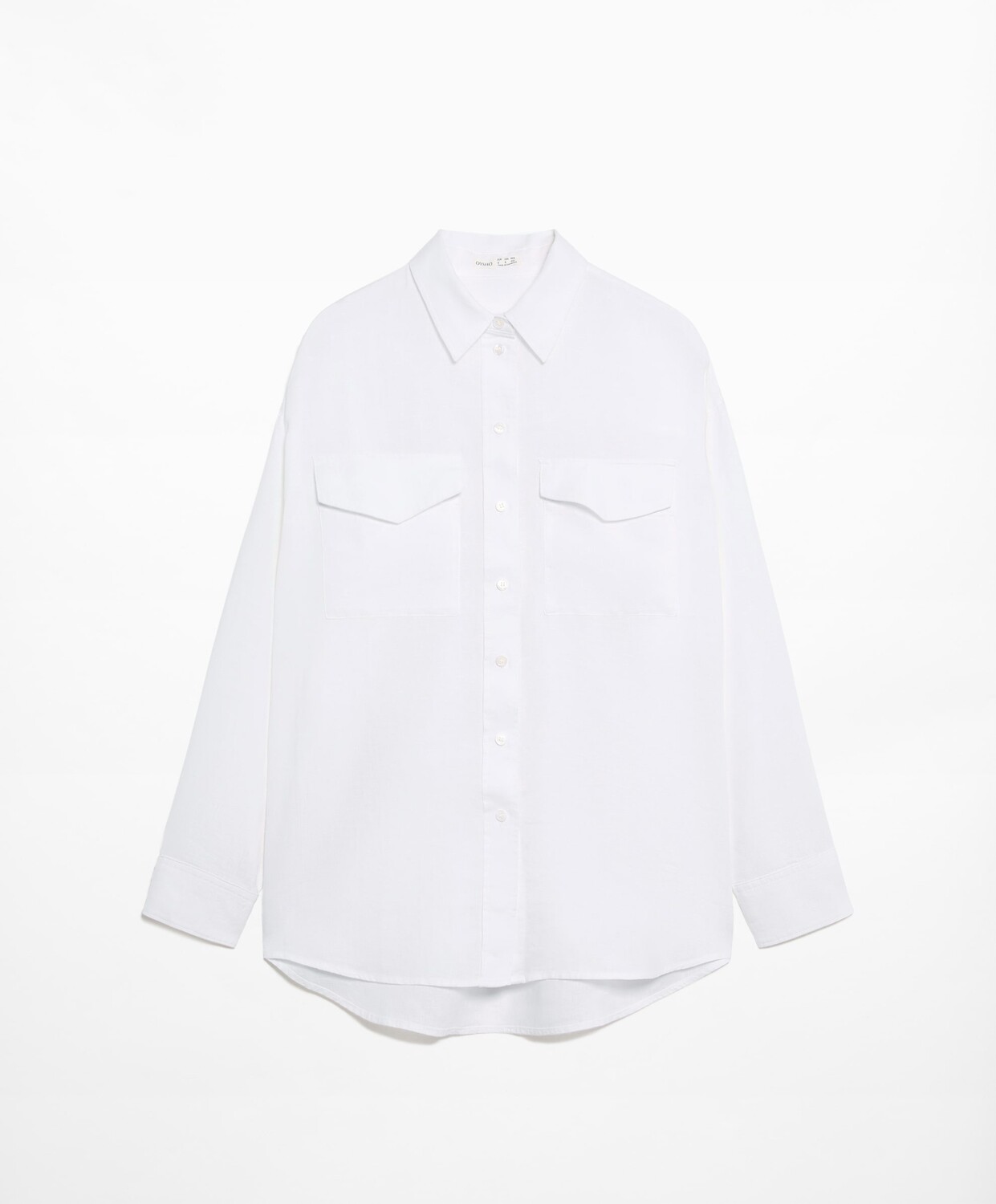 

Рубашка Oysho Linen Long Sleeved Utility, белый