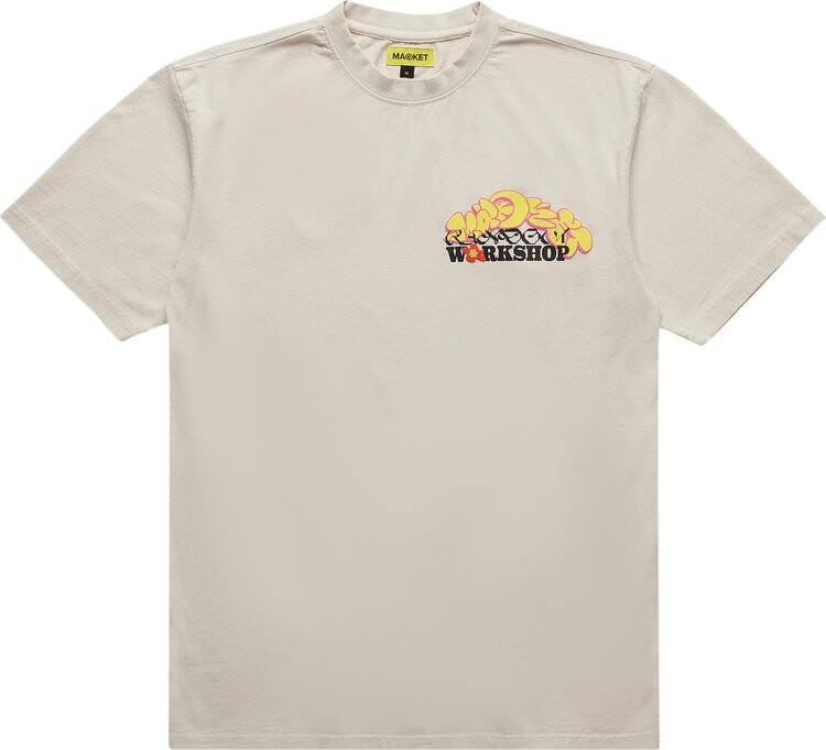 

Футболка Market Random Workshop Tee 'Cloud', кремовый
