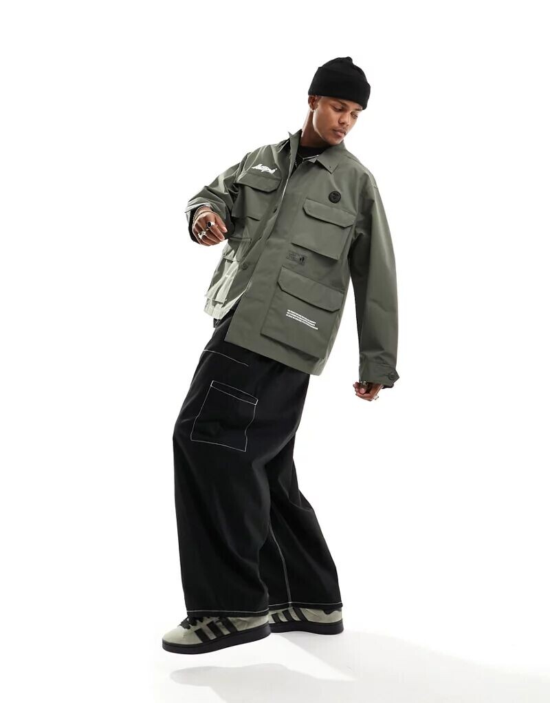 

AAPE by A BATHING APE – Team – функциональная куртка желтого цвета
